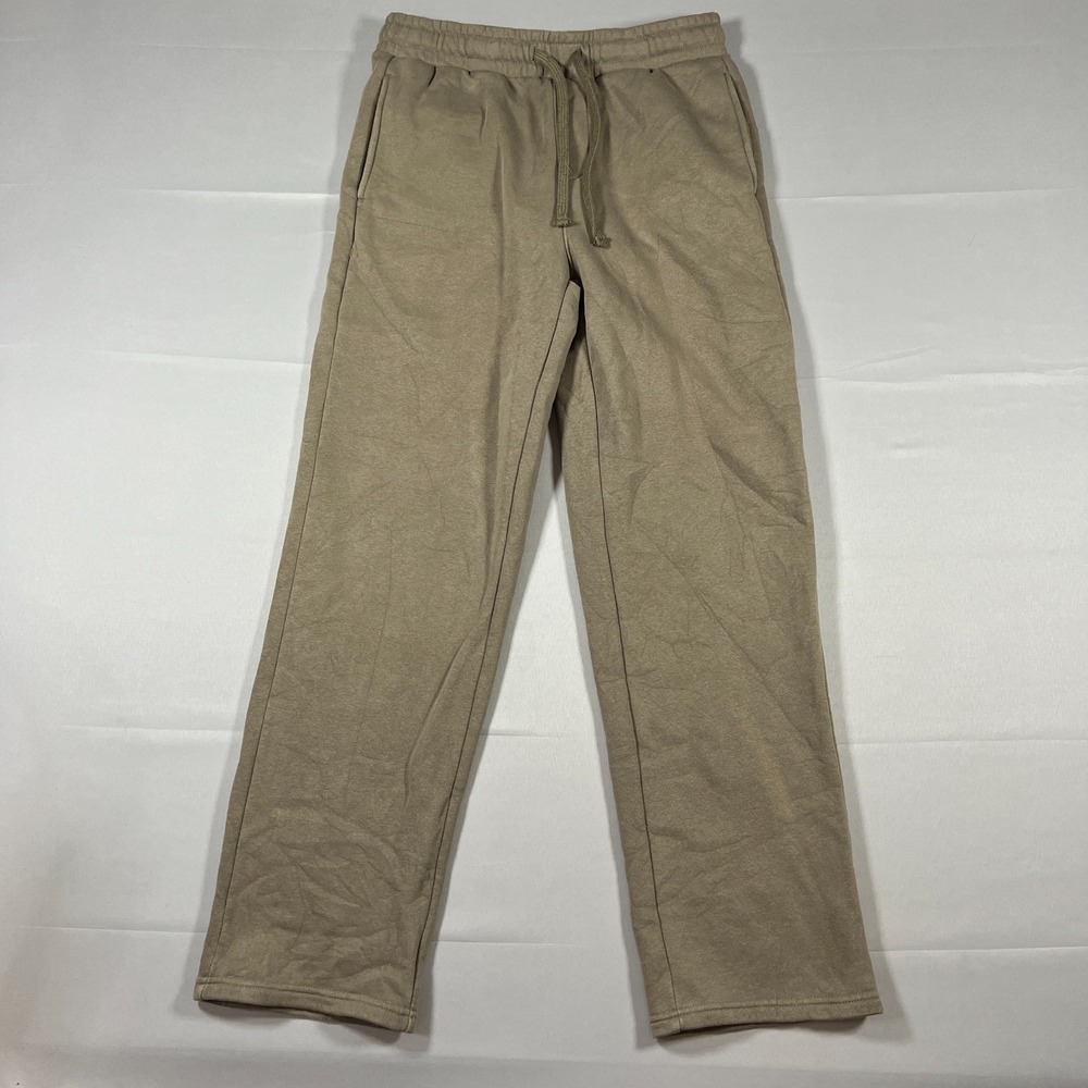 Rsq Loose Fit Sweatpants Mens Small Faded Brown Cotton Drawstring Waist Straight